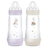 Lot de 2 biberons anti colique 320mL dès 4 mois Planet Love - Lilas