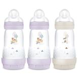 Lot de 3 biberons anti colique 260mL 2-12 mois Planet Love - Lilas