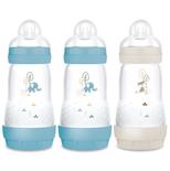 Lot de 3 biberons anti colique 260mL 2-12 mois Planet Love - Océan