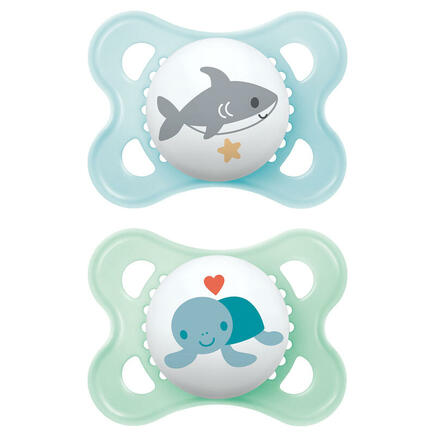 Lot de 2 sucettes Original 2-6 mois Sealife - Coloris aléatoire MAM - 2