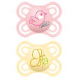 Lot de 2 sucettes Perfect 2-6 mois Planet Love - Coloris aléatoire MAM - 4