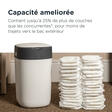 Pack poubelle à couches Twist & Click Blanc + 4 recharges TOMMEETIPPEE - 3
