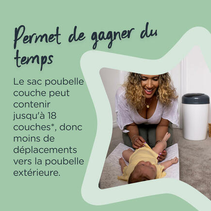 Starter Pack Simplee Bac à couches blanc/gris + 6 recharges TOMMEETIPPEE - 6