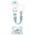 Kit sucette + attache-sucette 2-6 mois Planet Love - Coloris aléatoire MAM - 3