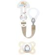 Kit sucette + attache-sucette 2-6 mois Planet Love - Coloris aléatoire MAM