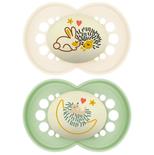 Lot de 2 sucettes Original dès 6 mois Planet Love Night - Coloris aléatoire