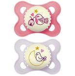 Lot de 2 sucettes Original 2-6 mois Planet Love Night - Coloris aléatoire