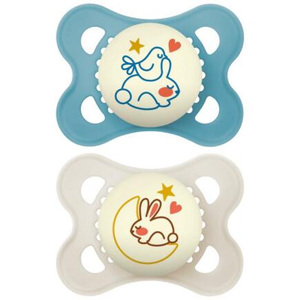 Lot de 2 sucettes Original 2-6 mois Planet Love Night - Coloris aléatoire MAM - 2