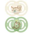 Lot de 2 sucettes Perfect animaux dès 18 mois Planet Love - Coloris aléatoire MAM - 4