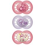 Lot de 3 sucettes Original dès 18 mois Planet Love - Rose