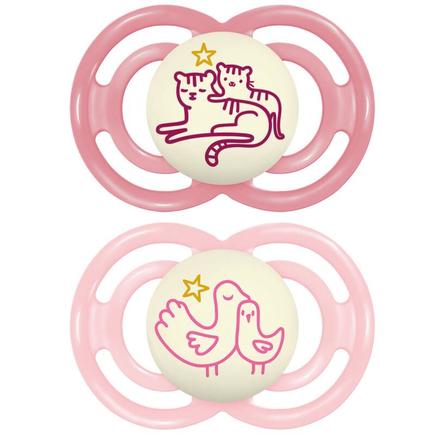 Lot de 2 sucettes Perfect dès 18 mois Planet Love Night - Coloris aléatoire MAM - 3