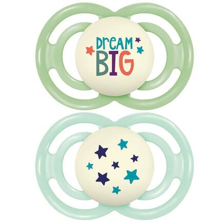 Lot de 2 sucettes Perfect dès 18 mois Astronight - Coloris aléatoire MAM - 3