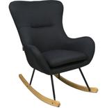 Chaise à bascule Rocking Chair Basic Dark Black