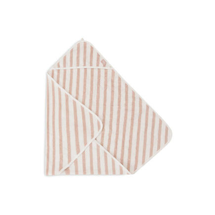 Cape de bain éponge 75x75cm Basic stripe - Wild rose JOLLEIN - 5