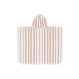 Poncho de bain éponge Basic stripe - Wild rose JOLLEIN - 4