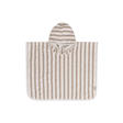 Poncho de bain éponge Basic stripe - Olive green JOLLEIN