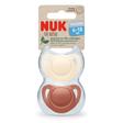 2 sucettes For Nature silicone 6-18m - Rouge NUK - 2