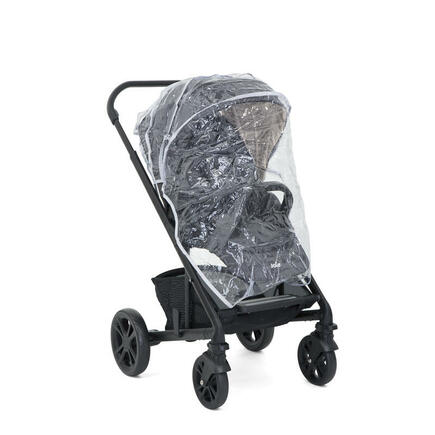 Poussette duo Chrome + Coque I-Snug 2 + Adaptateurs + Habillage pluie - Ember JOIE - 8