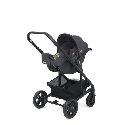 Poussette duo Chrome + Coque I-Snug 2 + Adaptateurs + Habillage pluie - Ember JOIE - 2