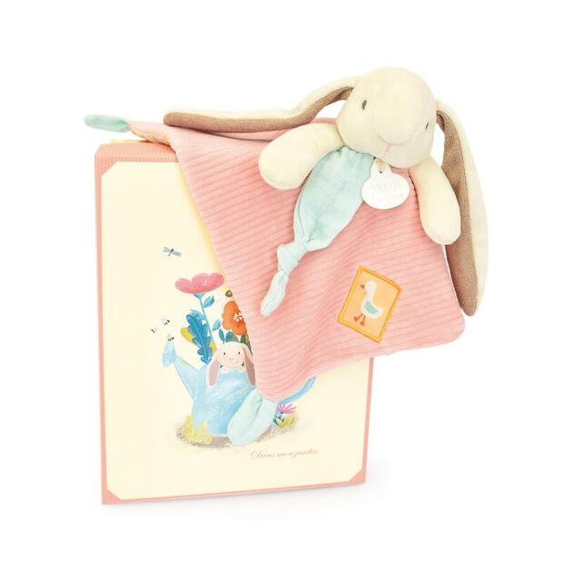 Doudou lapin ciboulette - Rose DOUDOU ET COMPAGNIE