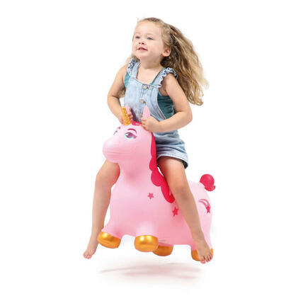 Ballon sauteur licorne magique - Rose LUDI - 5