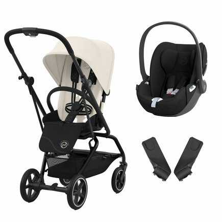 Poussette duo Eezy S Twist+ 2 BLK Blanc + Cloud T Sepia Black CYBEX