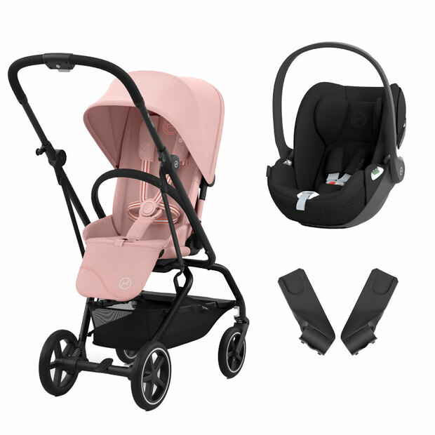 Poussette duo Eezy S Twist+ 2 BLK Rose + Cloud T Sepia Black CYBEX