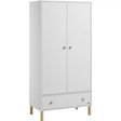 Armoire TELA Blanc/Bois VOX