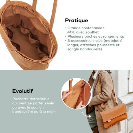 Sac à langer Tote bag - Caramel BABYMOOV - 5