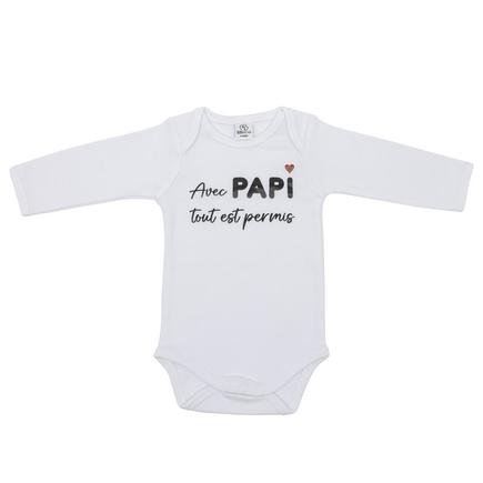 Body ml avec papi blanc 6 mois BB&CO