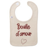 Bavoir Bouille d'amour sable