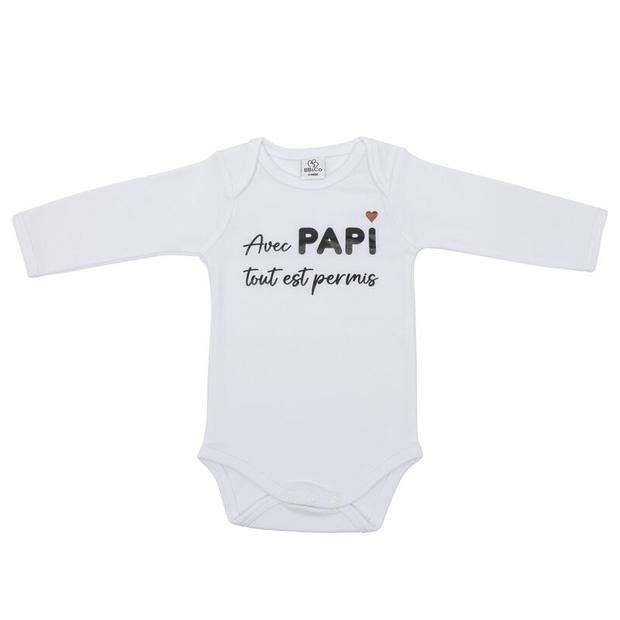 Body ml avec papi blanc 12 mois BB&CO