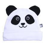 Bonnet naissance doublé pur coton petit panda avec oreilles naissance 