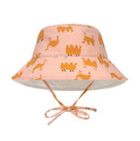 Chapeau réversible anti-UV 3-6 mois chameau - Pink