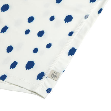 T-shirt manches longues pois 7-12 mois - Bleu/Nature LASSIG - 2