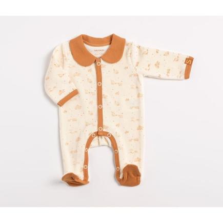 Pyjama 3 mois avec col Orsino - Beige SAUTHON Baby déco