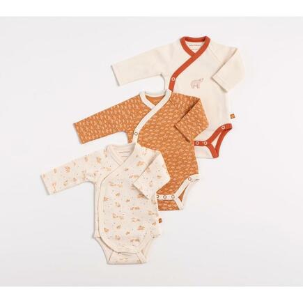 Lot de 3 bodies 3 mois Orsino - Beige SAUTHON Baby déco