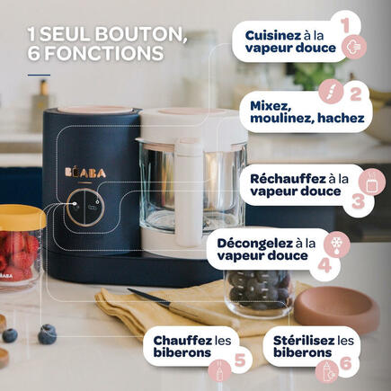 Babycook Néo Robot Cuiseur Bébé 6 en 1 Bleu Nuit BEABA - 4