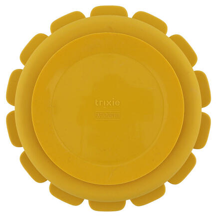 Assiette avec ventouse en silicone et compartiments Mr. Lion - Jaune TRIXIE - 3