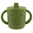 Tasse d'apprentissage en silicone Mr. Dino - Vert TRIXIE