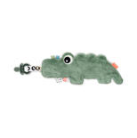 Doudou attache-sucette Croco Vert