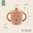 Tasse d'apprentissage en silicone Mrs. Cat - Rose TRIXIE - 2