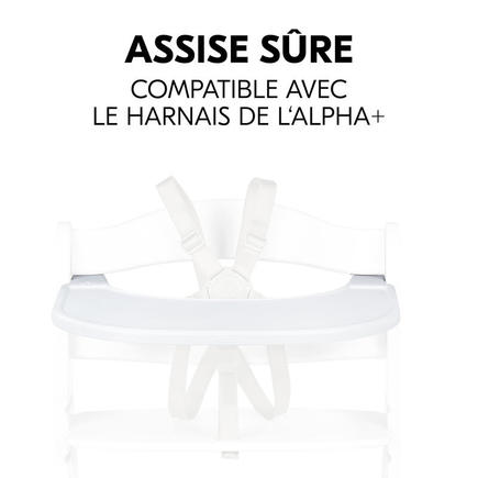 Tablette Click Tray pour chaise haute Alpha+ - Blanc HAUCK - 18