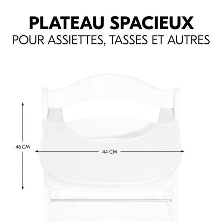 Tablette Click Tray pour chaise haute Alpha+ - Blanc HAUCK - 8