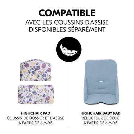 Tablette pour chaise haute Alpha+ - Gris HAUCK - 7