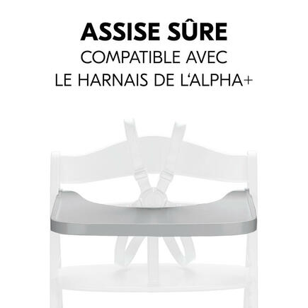 Tablette pour chaise haute Alpha+ - Gris HAUCK - 4