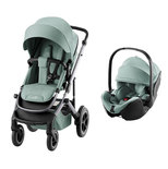 Poussette duo Smile 5Z + Baby-safe pro - Jade green