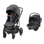 Poussette duo Smile 5Z + Baby-safe core - Midnight grey