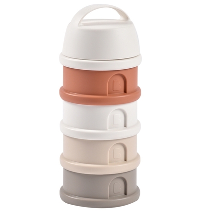 Boite doseuse 4 compartiments - Cotton white/terracotta BEABA - 3