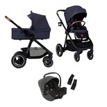 KINDERKRAFT Poussette Everyday 2 en 1 Denim + Siège-auto I-Snug 2 Shale